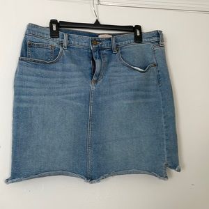 12 Petite LOFT Outlet Jean Skirt